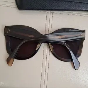 Celine oversized sunglasses (CL 41443 Chris Sunglasses) Black Chris Oversized Sunglasses by Céline | Rent the Runway main image 4